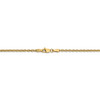 16" 14k Yellow Gold 2.2mm Forzantine Cable Chain Necklace