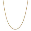 16" 14k Yellow Gold 2.2mm Forzantine Cable Chain Necklace