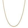 10" 14k Yellow Gold 2.2mm Forzantine Cable Chain Anklet