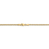 9" 14k Yellow Gold 2.2mm Forzantine Cable Chain Anklet