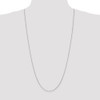 30" 14k White Gold .95mm Diamond-cut Cable Chain Necklace