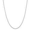 20" 14k White Gold 1.45mm Diamond-cut Cable Chain Necklace