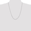 24" 14k White Gold 1.65mm Diamond-cut Cable Chain Necklace