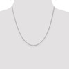 20" 14k White Gold 1mm Spiga with Lobster Clasp Chain Necklace