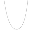 20" 14k White Gold 1mm Singapore Chain Necklace