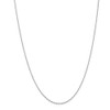 24" 14k White Gold 1mm Singapore Chain Necklace