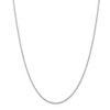 20" 14k White Gold 1.1mm Baby Rope Chain Necklace