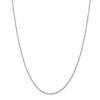 24" 14k White Gold 1.1mm Baby Rope Chain Necklace