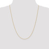 24" 14k Yellow Gold 1.1mm Baby Rope Chain Necklace