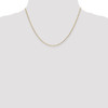 18" 14k Yellow Gold .95mm Diamond-cut Cable Chain Necklace