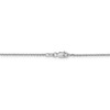 16" 14k White Gold 1.4mm Diamond-cut Round Open Link Cable Chain Necklace