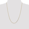 24" 14k Yellow Gold 1.4mm Diamond-cut Round Open Link Cable Chain Necklace