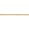 16" 14k Yellow Gold 2.2mm Diamond-cut Round Open Link Cable Chain Necklace