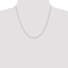 20" 14k White Gold 1.2mm Cable Chain Necklace