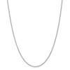 16" 14k White Gold 1.4mm Round Open Wide Link Cable Chain Necklace