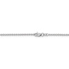 20" 14k White Gold 1.6mm Round Open Link Cable Chain Necklace