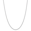 20" 14k White Gold 1.6mm Round Open Link Cable Chain Necklace