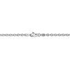 16" 14k White Gold 3.2mm Round Open Link Cable Chain Necklace