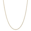 20" 14k Yellow Gold 1.4mm Round Open Wide Link Cable Chain Necklace