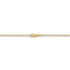 24" 14k Yellow Gold 1.4mm Round Open Wide Link Cable Chain Necklace