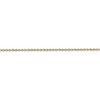 24" 14k Yellow Gold 1.4mm Round Open Wide Link Cable Chain Necklace