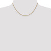 16" 14k Yellow Gold 1.25mm Spiga Chain Necklace