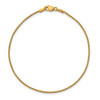 9" 14k Yellow Gold 1.25mm Spiga Chain Anklet