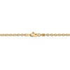 16" 14k Yellow Gold 3.2mm Round Open Link Cable Chain Necklace