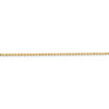 9" 14k Yellow Gold 1.2mm Diamond-cut Beaded Chain Anklet