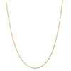 14" 14k Yellow Gold 1mm Diamond-cut Parisian Wheat Chain Necklace