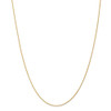 16" 14k Yellow Gold 1mm Round Parisian Wheat Chain Necklace