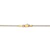 18" 14k Yellow Gold 1mm Round Parisian Wheat Chain Necklace