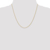 20" 14k Yellow Gold 1mm Round Parisian Wheat Chain Necklace