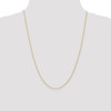 24" 14k Yellow Gold 1mm Round Parisian Wheat Chain Necklace