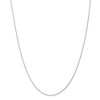 18" 14k White Gold 1mm Round Parisian Wheat Chain Necklace