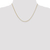 18" 14k Yellow Gold 1.55mm Rolo Pendant Chain Necklace