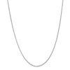 16" 14k White Gold 1.15mm Rolo Pendant Chain Necklace