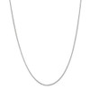 24" 14k White Gold 1.15mm Rolo Pendant Chain Necklace