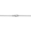 24" 14k White Gold 1.4mm Forzantine Cable Chain Necklace