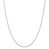 24" 14k White Gold 1.4mm Forzantine Cable Chain Necklace