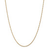 18" 14k Yellow Gold 1.4mm Singapore Chain Necklace