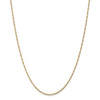 30" 14k Yellow Gold 1.4mm Singapore Chain Necklace