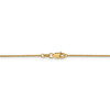 16" 14k Yellow Gold 1mm Round Open Link Cable Chain Necklace