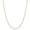 16" 14k Yellow Gold 1mm Round Open Link Cable Chain Necklace