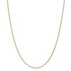 24" 14k Yellow Gold 1mm Round Open Link Cable Chain Necklace