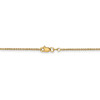 18" 14k Yellow Gold 1.4mm Round Open Link Cable Chain Necklace