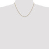 18" 14k Yellow Gold 1.4mm Round Open Link Cable Chain Necklace