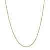 18" 14k Yellow Gold 1.4mm Round Open Link Cable Chain Necklace