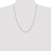 24" 14k Yellow Gold 1.4mm Round Open Link Cable Chain Necklace