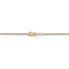 9" 14k Yellow Gold 1.4mm Round Open Link Cable Chain Anklet